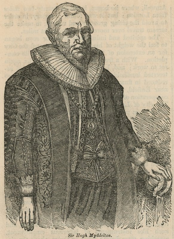 Sir Hugh Myddelton av English School