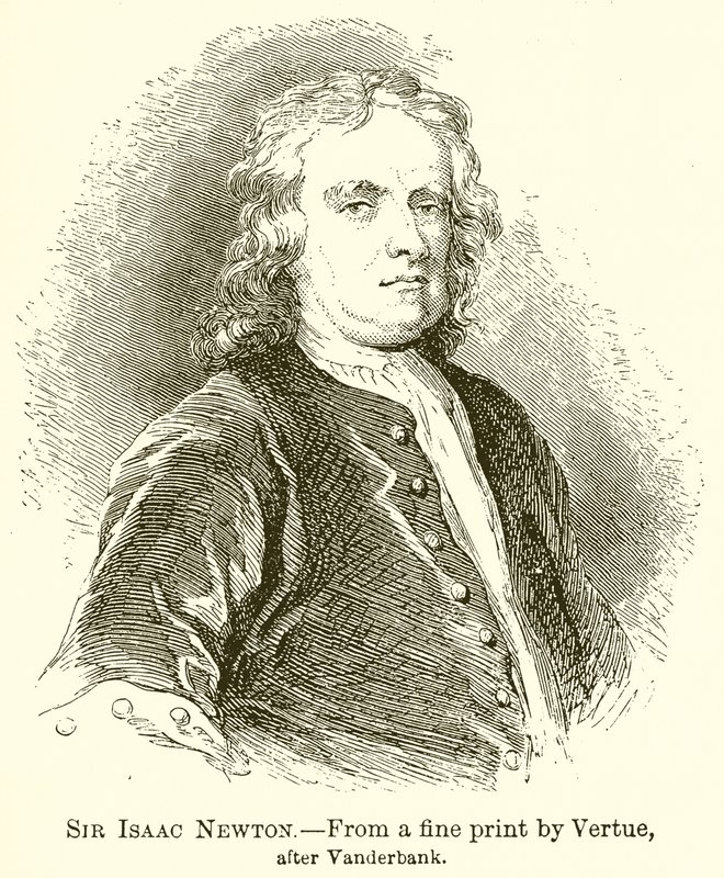 Sir Isaac Newton av English School