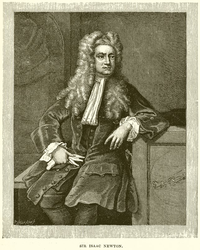 Sir Isaac Newton av English School