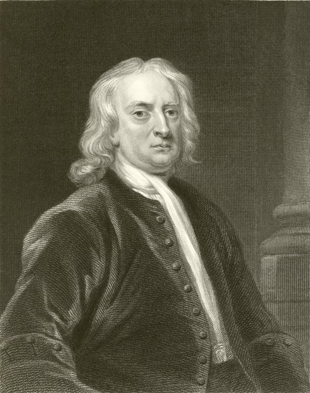 Sir Isaac Newton av English School