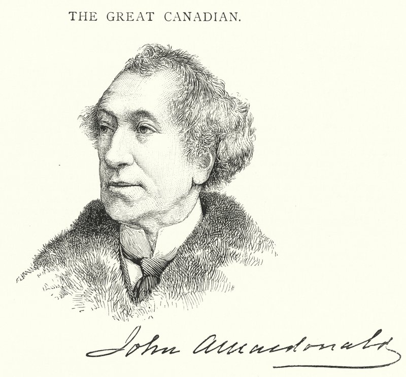 Sir John Alexander Macdonald (gravyr) av English School