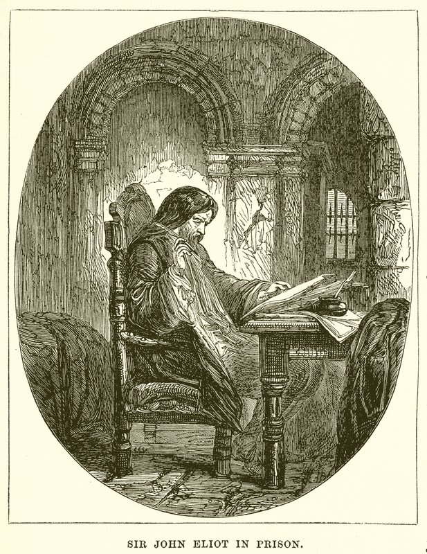 Sir John Eliot i fängelset av English School