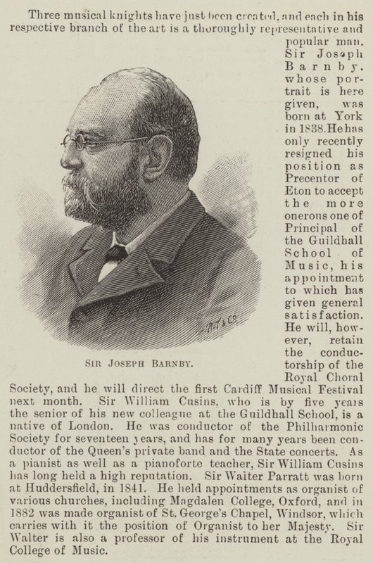 Sir Joseph Barnby (engraving) av English School