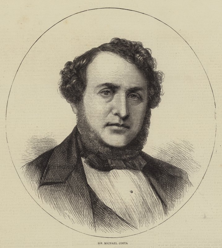 Sir Michael Costa (gravyr) av English School