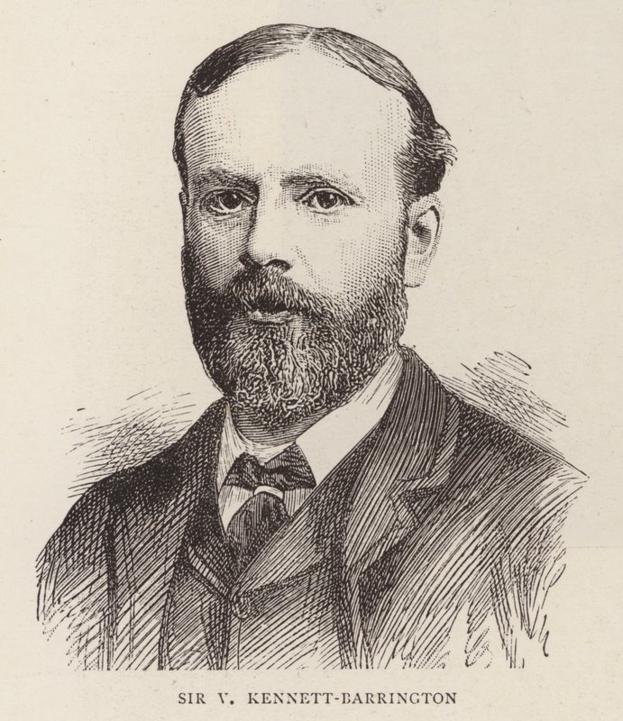 Sir V Kennett-Barrington (gravyr) av English School