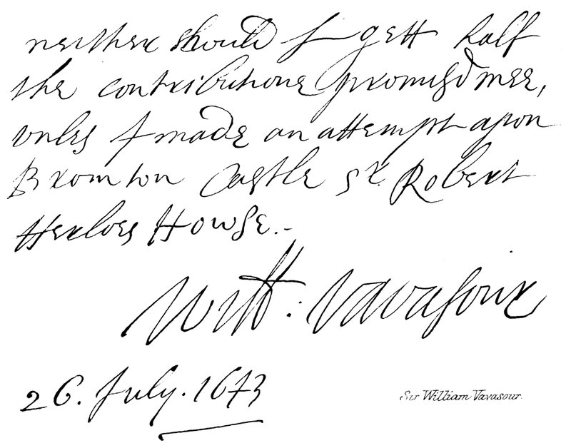 Sir William Vavasour av English School