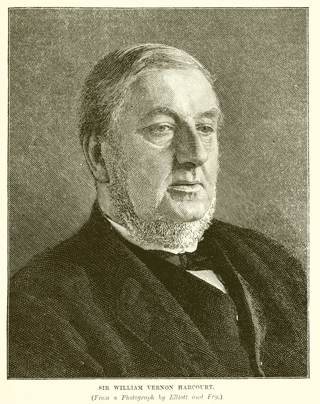 Sir William Vernon Harcourt av English School