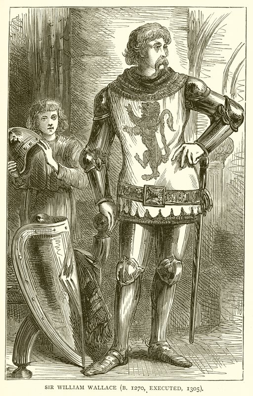 Sir William Wallace (f. 1270, avrättad, 1305) av English School
