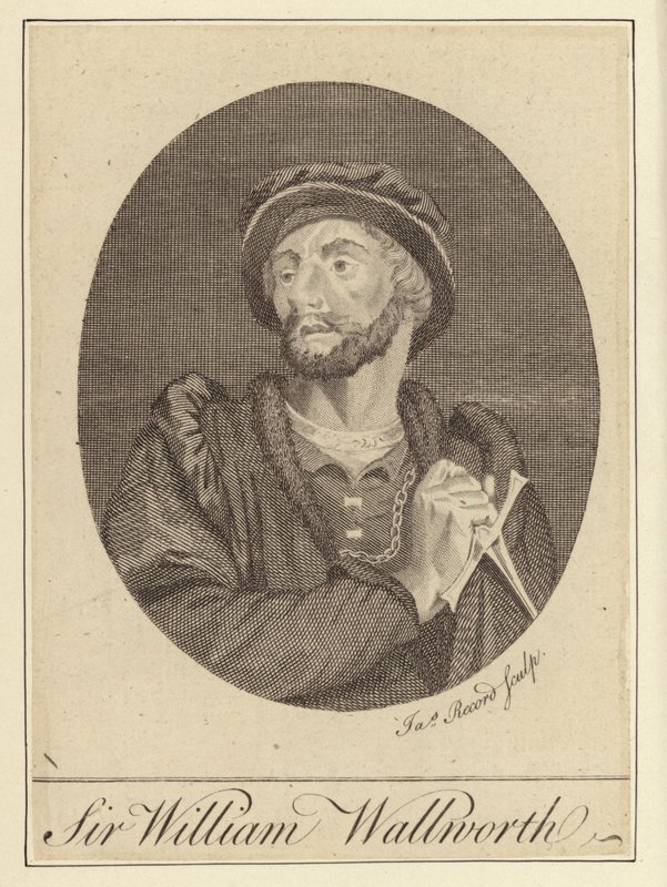 Sir William Wallworth (gravyr) av English School
