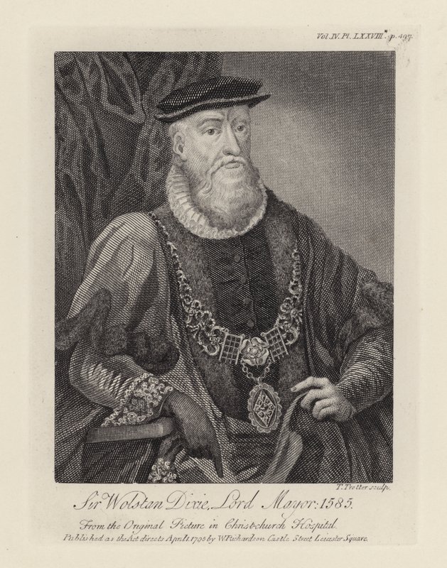 Sir Wolstan Dixie (gravyr) av English School