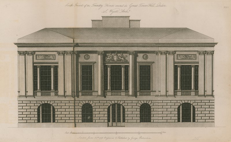 Södra framsidan av Trinity House av English School