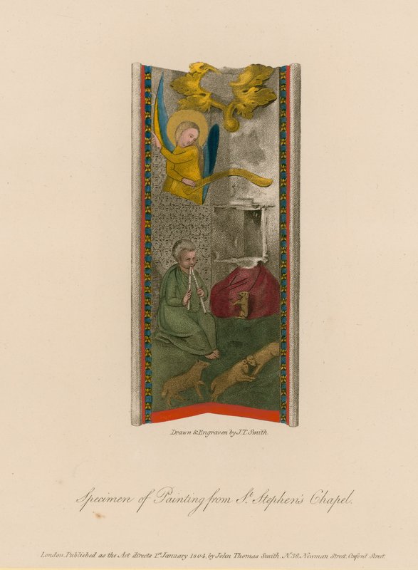 Exemplar av målning från St Stephens Chapel av English School