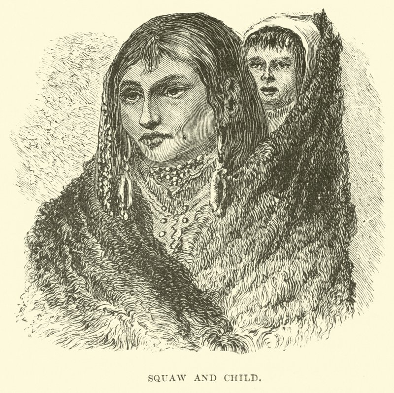 Squaw och barn av English School