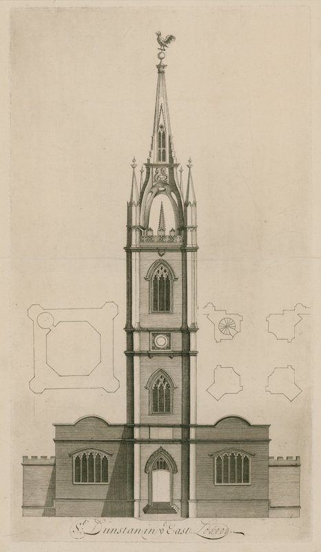 St Dunstan i öst, London av English School