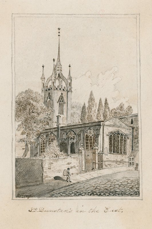 St Dunstans i öst, London av English School