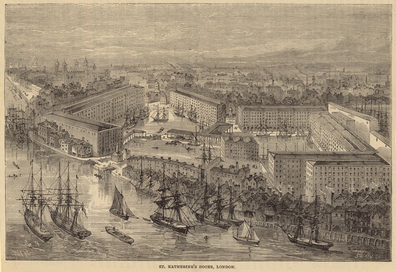 St Katherines Docks, London av English School