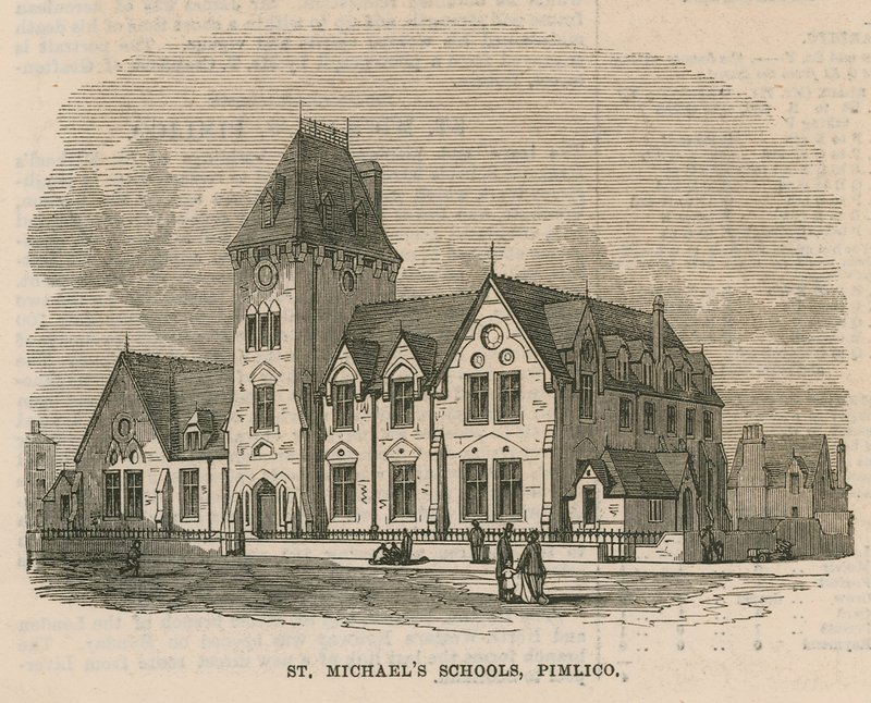 St Michaels kyrka i Pimlico av English School