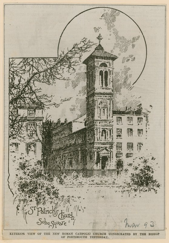 St Patricks Church, Soho Square av English School