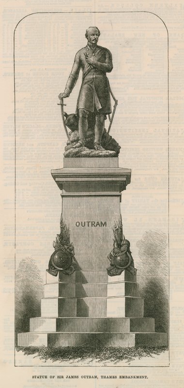 Staty av Sir James Outram av English School