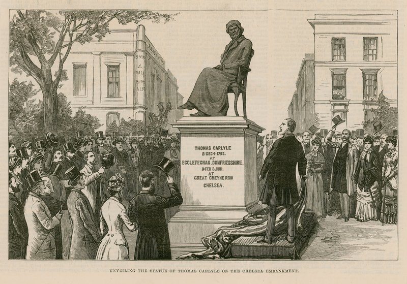 Staty av Thomas Carlyle av English School