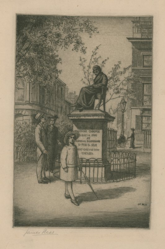 Staty av Thomas Carlyle av English School
