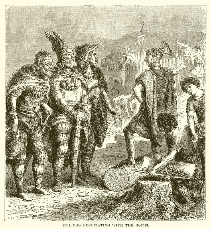 Stilicho förhandlar med goterna av English School