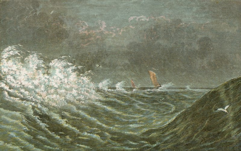 Storm på havet av English School
