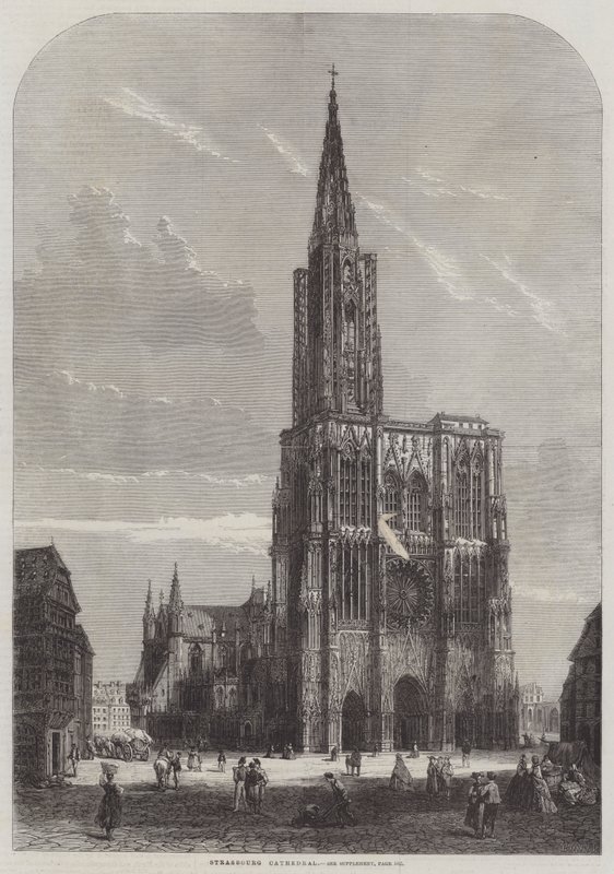 Strasbourgs katedral (gravyr) av English School