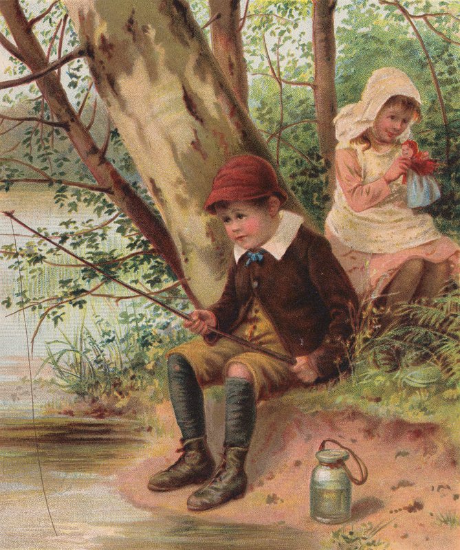 Sommar (chromolitho) av English School