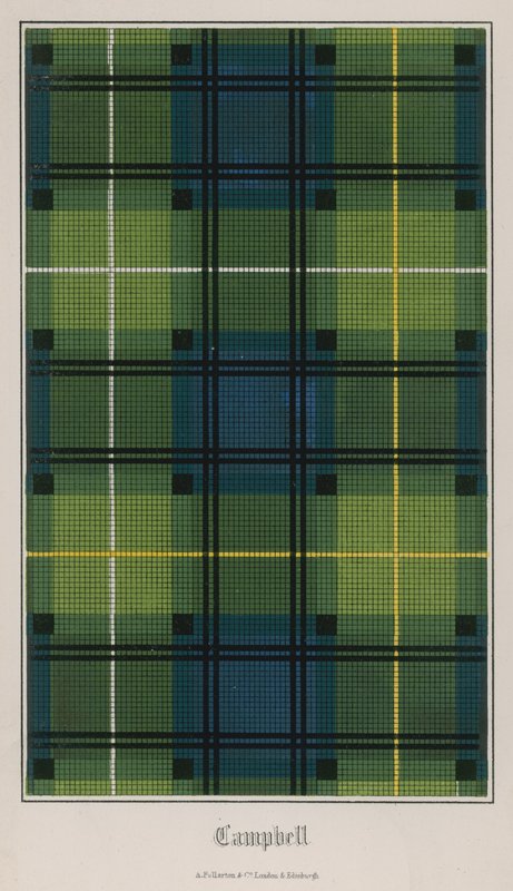 Tartan från klanen Campbell av English School