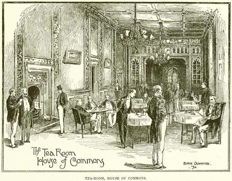 Tea-room, House of Commons av English School