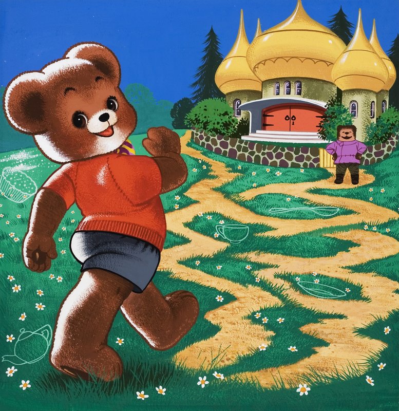 Teddybjörn (med dolda föremål) av English School