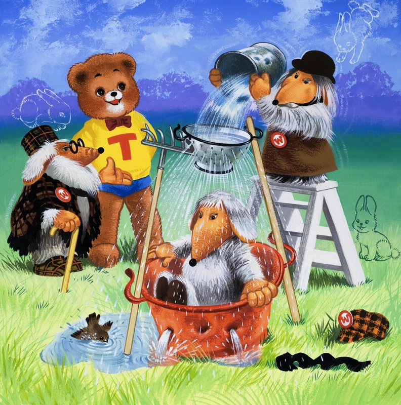 Teddybjörn (med dolda föremål) av English School