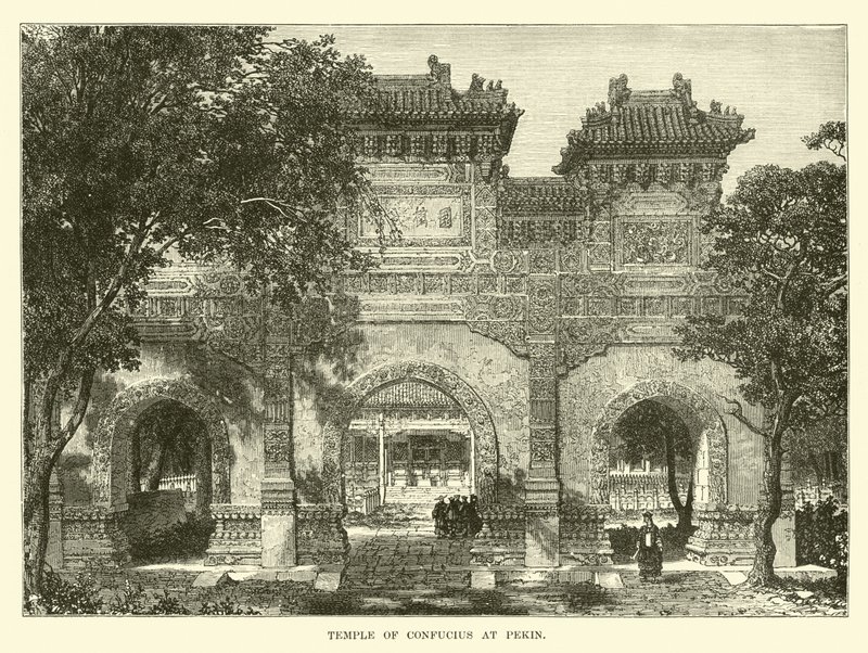 Konfucius tempel i Pekin av English School