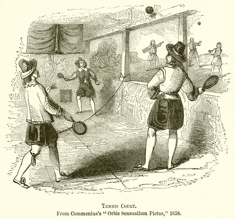 Tennisbana av English School