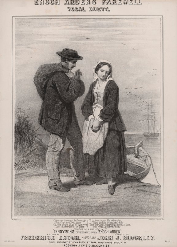 Tennysons Enoch Arden (litho) av English School