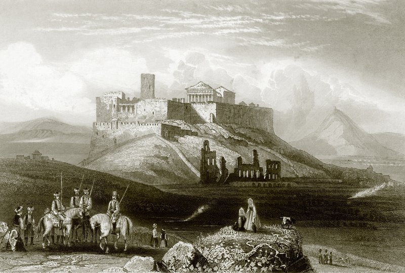 Atens Akropolis av English School