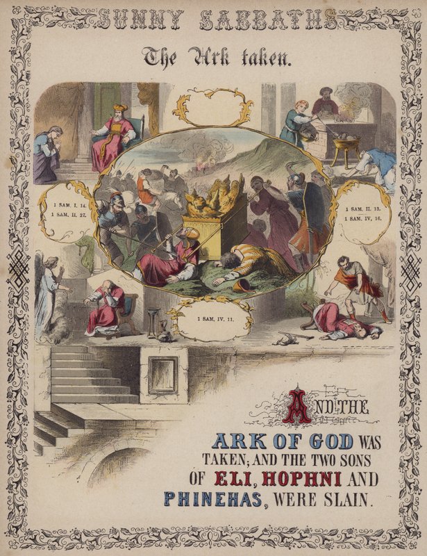 Arken tagen (färgad gravyr) av English School