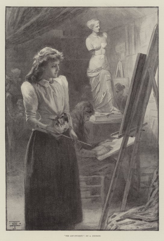 Konststudenten (litho) av English School