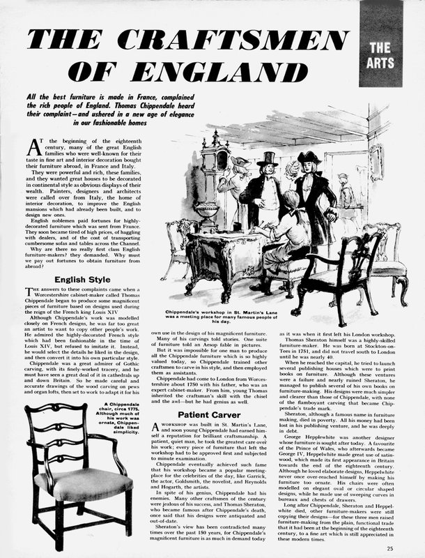 The Arts: The Craftsmen of England (litho) av English School