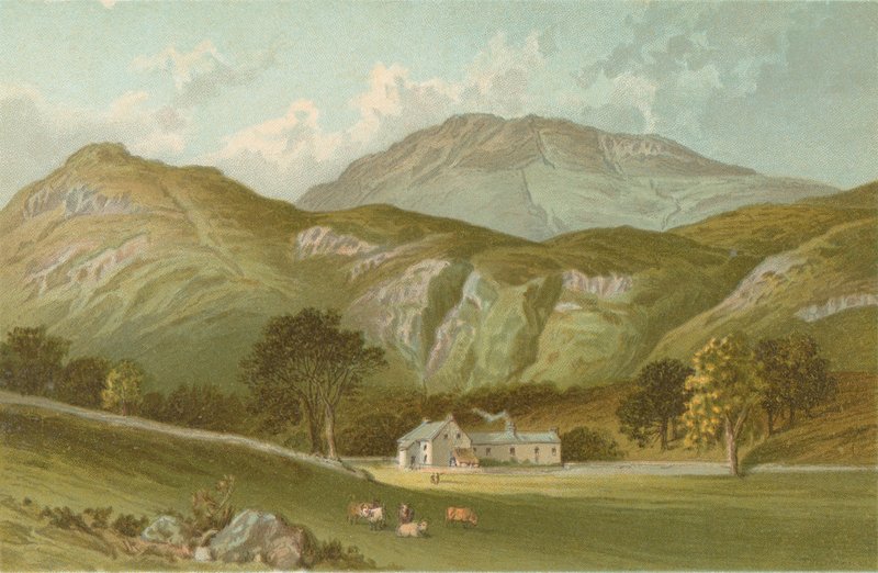 The Ascent of Ben Lomond från Rowardennan av English School
