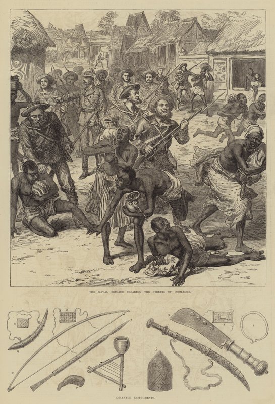 Ashantee War (gravyr) av English School