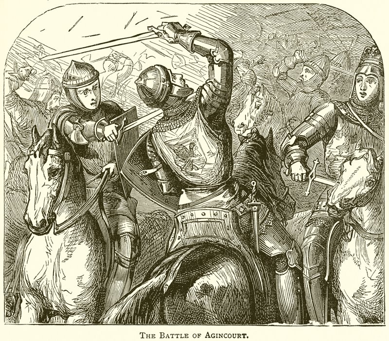 Slaget vid Agincourt av English School