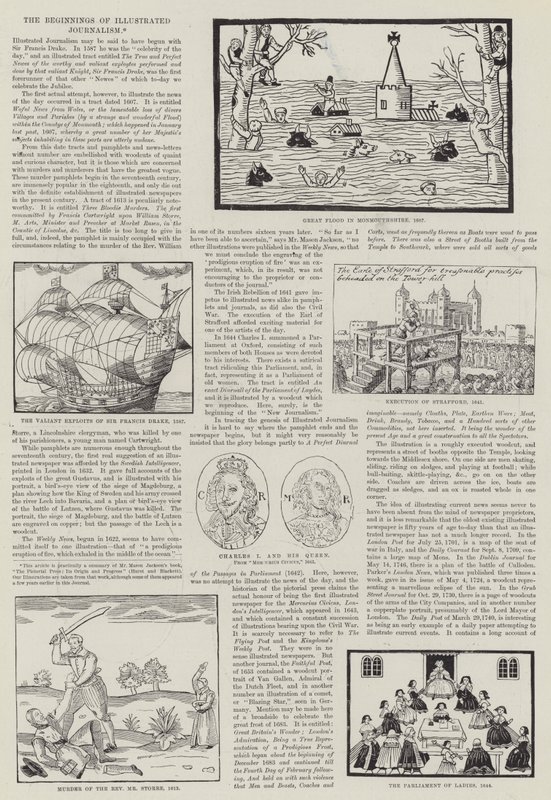 The Beginnings of Illustrated Journalism (gravyr) av English School