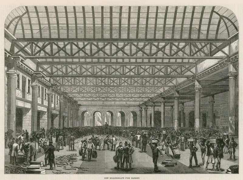 Billingsgate fiskmarknad av English School