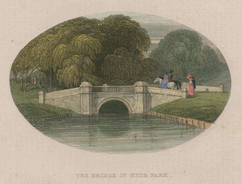The Bridge of Hyde Park, London av English School