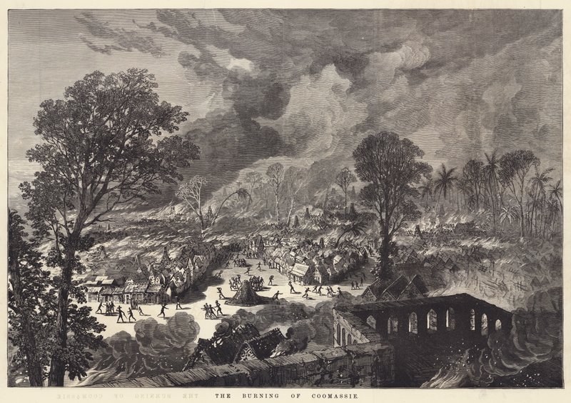 The Burning of Coomassie (gravyr) av English School