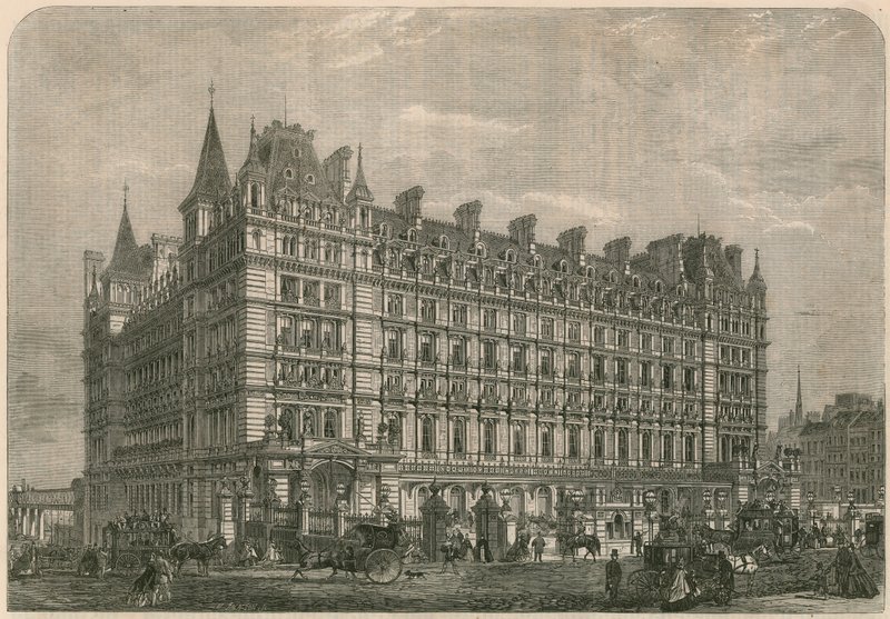Charing-Cross järnvägsstation och hotell av English School