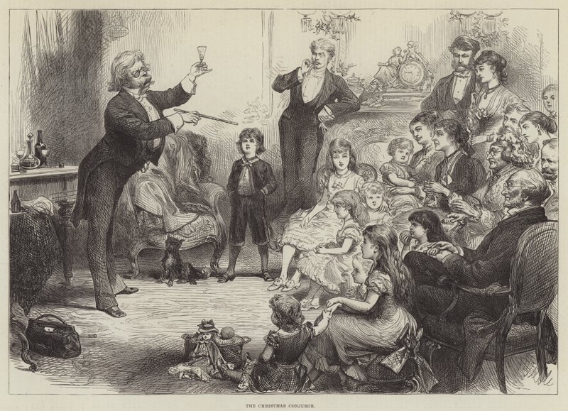The Christmas Conjuror (gravyr) av English School