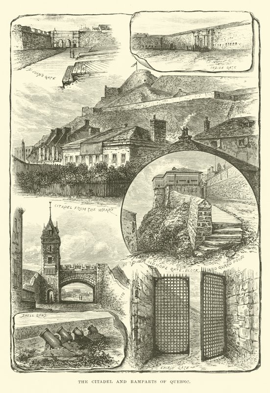 Citadellet och vallarna i Quebec av English School
